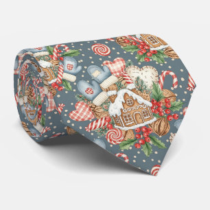 Winter Gingerbread Cottage - Mittens Tie