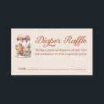 Winter Gingerbread Man Baby Shower Diaper Raffle Enclosure Card<br><div class="desc">Christmas Gingerbread Man Gender Neutral Baby Shower Diaper Raffle Ticket. Click the "Customize Further" button to edit. Matching items in our store Cava party design.</div>