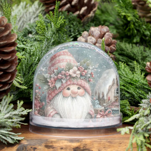 Winter Gnome Christmas Wishes Snowglobe