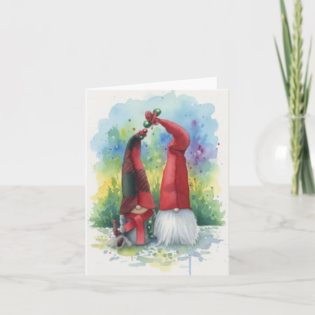 Winter Gnomes Thank You Card (Front)