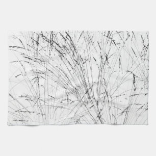 Winter Grass In Snow Kitchen Towel