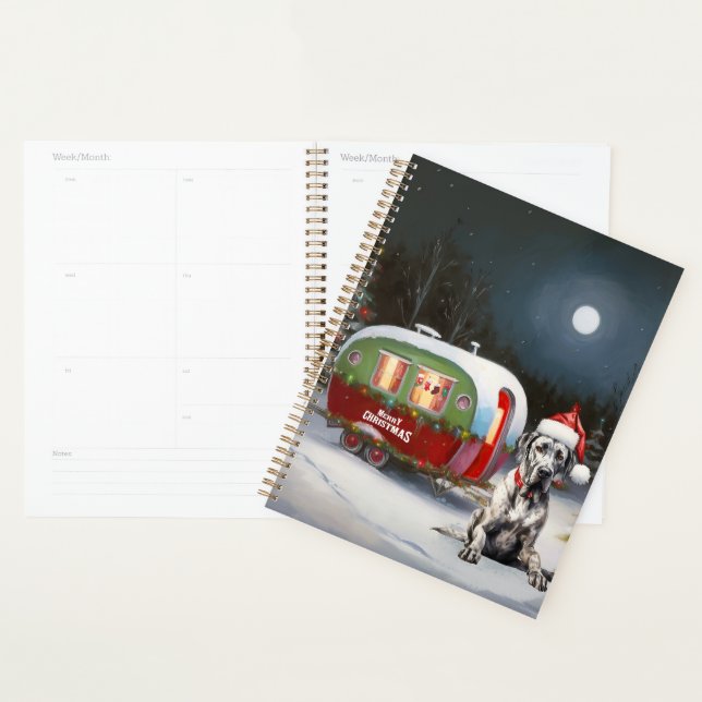Winter Great Dane Caravan Christmas Adventure (Devant avec enveloppe)