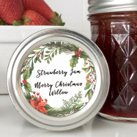 Winter Greenery Blank Homemade Jar Canning