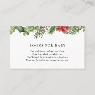 Winter Greenery Books for Baby insert card