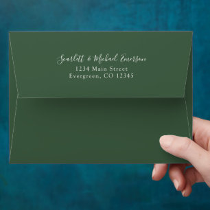 Winter Greenery Holiday Envelope
