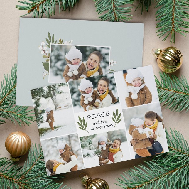 Winter Greenery | Holiday Photo Card (Creator Uploaded)