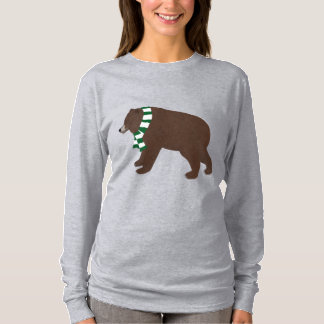 Winter Grizzly Bear Long Sleeve Tshirt
