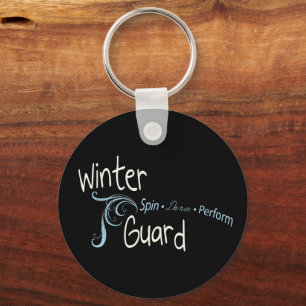 Winter Guard, Colorguard Spin Dance Perform Keychain