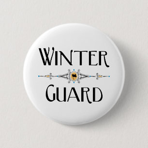 Winter Guard Decorative Line 2 Inch Round Button