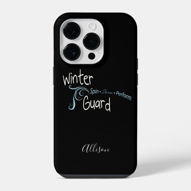 Winter Guard Spin Dance Perform iPhone Case (Back)