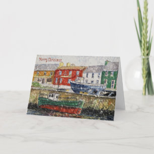 Winter Harbour Christmas Card