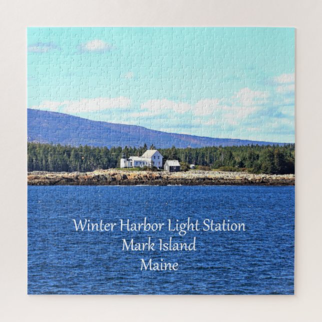Winter Harbour Light Station Jigsaw Puzzle (Vertical)
