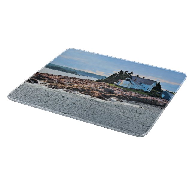 Winter Harbour Lighthouse, Maine Cutting Board (Corner)