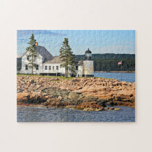 Winter Harbour Lighthouse, Maine Jigsaw Puzzle