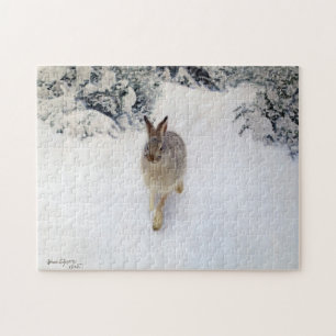 Winter Hare (Rabbit), Bruno Liljefors Jigsaw Puzzle