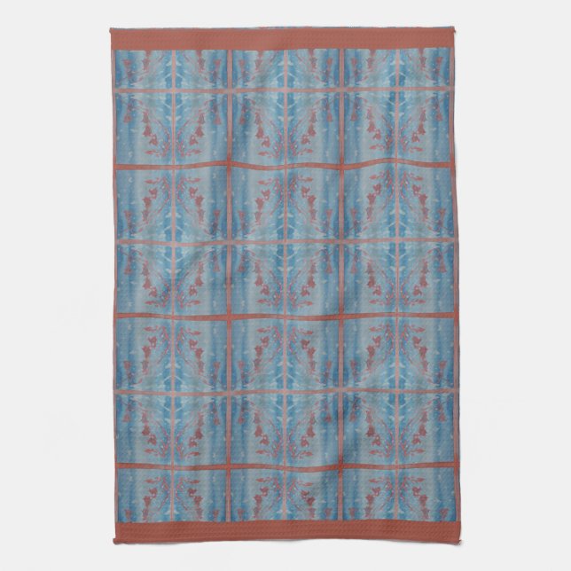 Winter Harebell Mirror Kitchen Towel (Vertical)