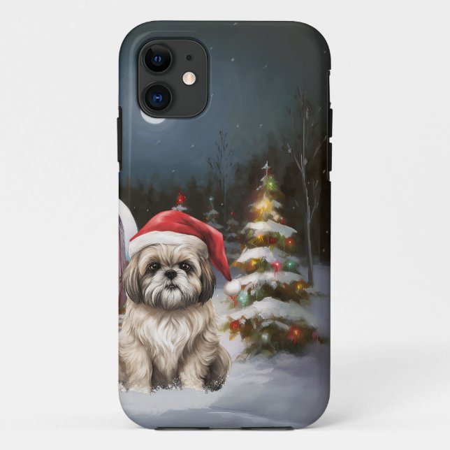 Winter Havanese Caravan Christmas Adventure Case-Mate iPhone Case (Back)