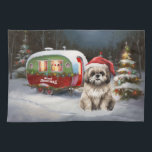 Winter Havanese Caravan Christmas Adventure Kitchen Towel<br><div class="desc">Embrace the magic of a snowy winter night as a caravan glides gracefully through the moonlit landscape. The serene beauty of the glistening snow and the enchanting glow of the moon create a captivating scene,  promising an unforgettable Christmas adventure filled with warmth,  joy,  and cherished memories.</div>