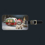 Winter Havanese Caravan Christmas Adventure Luggage Tag<br><div class="desc">Embrace the magic of a snowy winter night as a caravan glides gracefully through the moonlit landscape. The serene beauty of the glistening snow and the enchanting glow of the moon create a captivating scene,  promising an unforgettable Christmas adventure filled with warmth,  joy,  and cherished memories.</div>