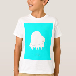 Winter Heart Boys White Basic T Shirt