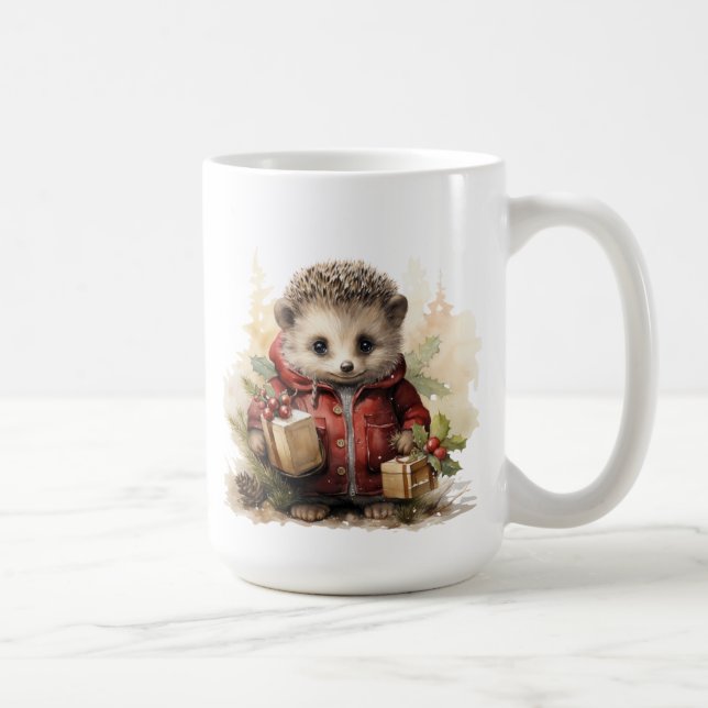 Winter Hedgehog Mug (Right)