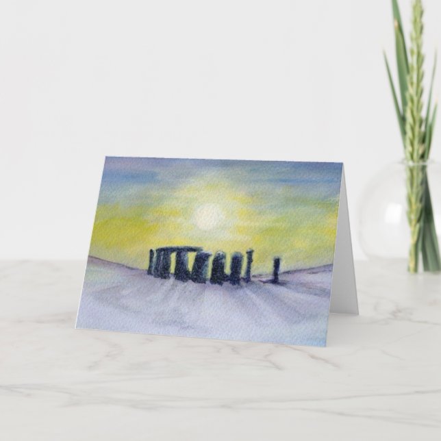 Winter Henge Holiday Card (Front)