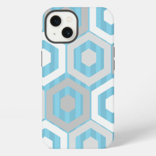 Winter Hexagons and Stripes iPhone 13 Case