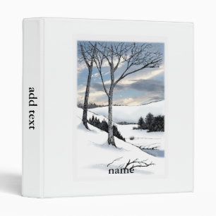 Winter Hillside Binder