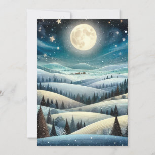 Winter Hillsides Holiday Card