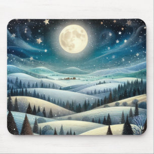 Winter Hillsides Mouse Pad