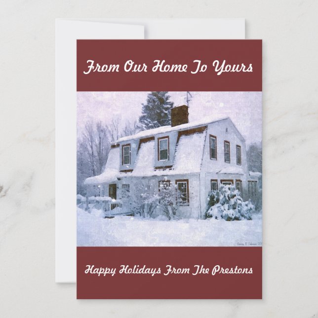  WINTER HOLIDAY CARD FROM OUR HOME TO YOURS (Front)