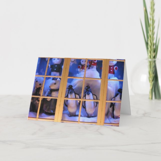 Winter Holiday Card: "Window Magic" (Front)