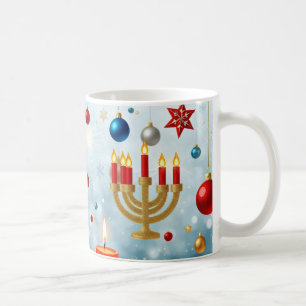 winter holiday combining motifs of Christmas  Coffee Mug