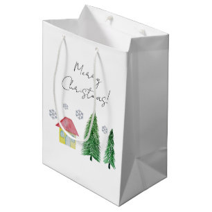 Winter Holiday Country Beauty Medium Gift Bag