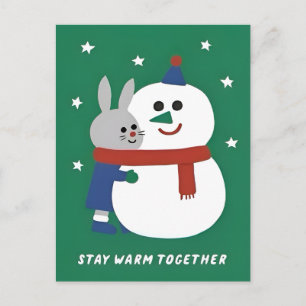 Winter Holiday Design Postcard