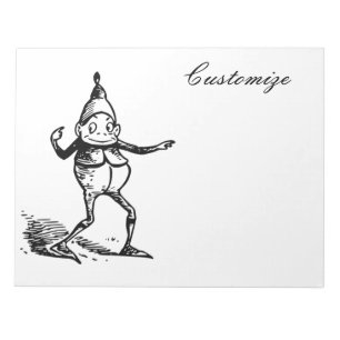 Winter Holiday Elf Gnome Thunder_Cove Notepad