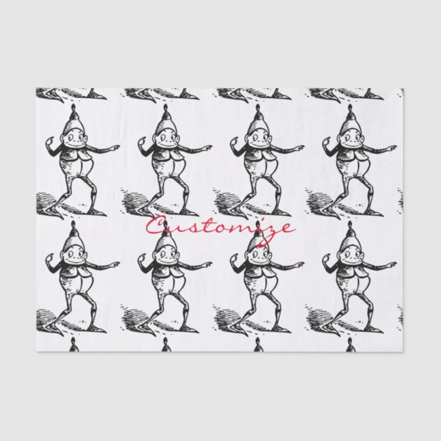 Winter Holiday Elf Gnome Thunder_Cove Tissue Paper (Front)