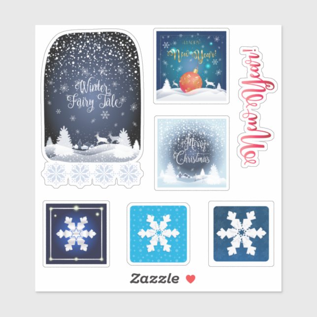 Winter Holiday Fairy Tale Fantasy Snowy Forest (Sheet)