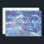 WINTER Holiday Family Greeting Card<br><div class="desc">All my designs are ONE-OF-A-KIND original pieces of artwork designed by me! You can only find them here! Most are created using Adobe Illustrator or Adobe Photoshop. Others are unique hand painted items in watercolor, gouache, and Indian Inks. All background colours, fonts and text can changed to match your desire....</div>