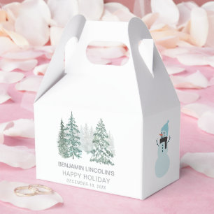 Winter Holiday Favor Box