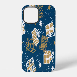Winter Holiday Gift Boxes Pattern iPhone 12 Case