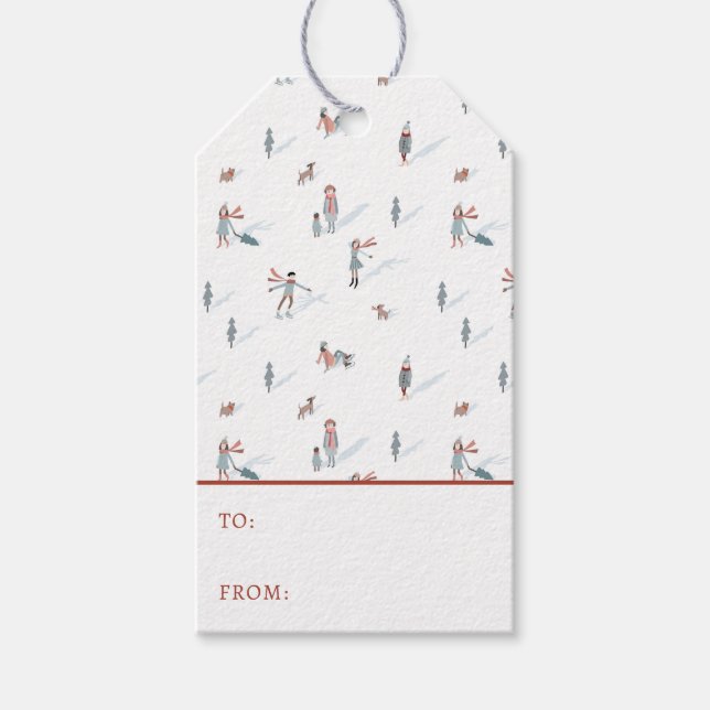 Winter Holiday Gift Tag (Front)