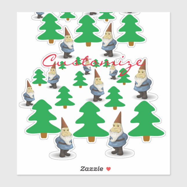 Winter Holiday Gnomes Christmas Trees Thunder_Cove (Sheet)