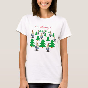 Winter Holiday Gnomes Christmas Trees Thunder_Cove T-Shirt