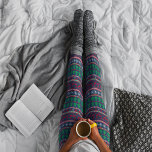 Winter holiday knitted pattern   leggings<br><div class="desc">Winter holiday knitted pattern, </div>