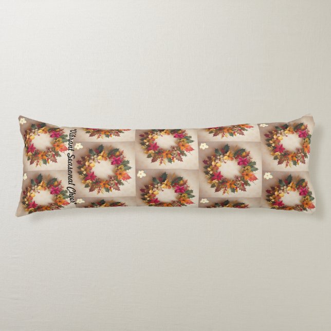 "Winter Holiday Magic" Body Pillow (Front)