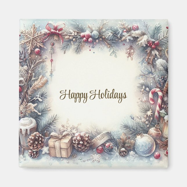 Winter Holiday Magnet (Front)