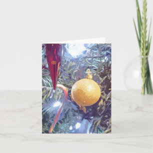 Winter Holiday Ornaments Card