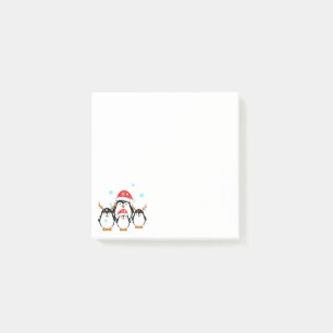 Winter Holiday Penguins Post-it Notes