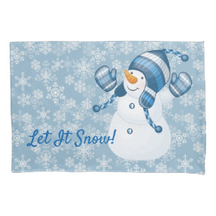 Winter Holiday Pillowcase-Snowman Pillowcase